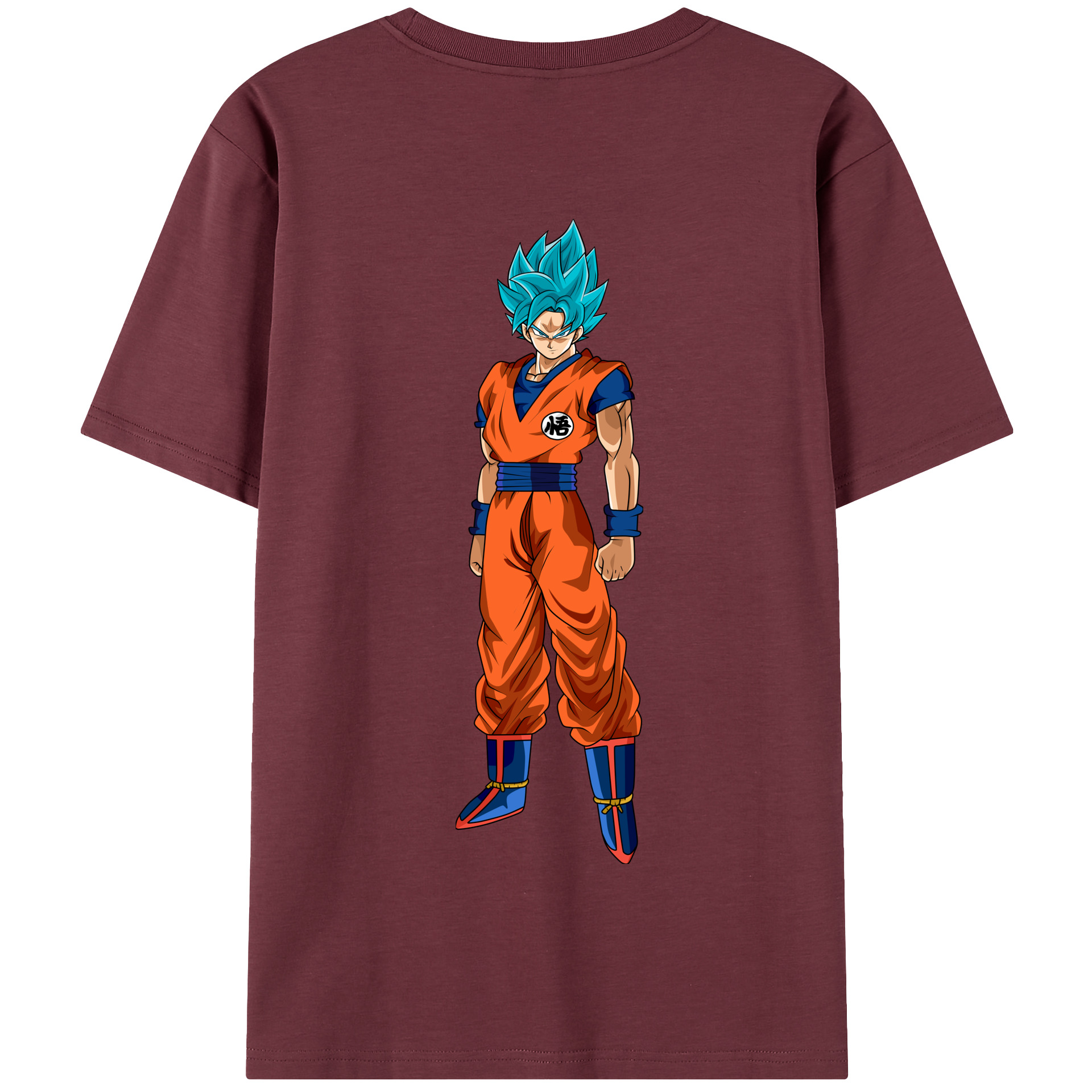（画像用） ドラゴンボール 孫悟空（そん ごくう）Son Goku カカロット DRAGON BALL Kakarotto 綿100％半袖Tシャツ（背面プリント）